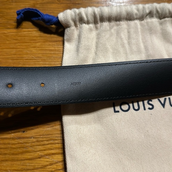 Louis Vuitton - Men’s Monogram Eclipse Belt - Black - Size 34 / 85 - Picture 6 of 12